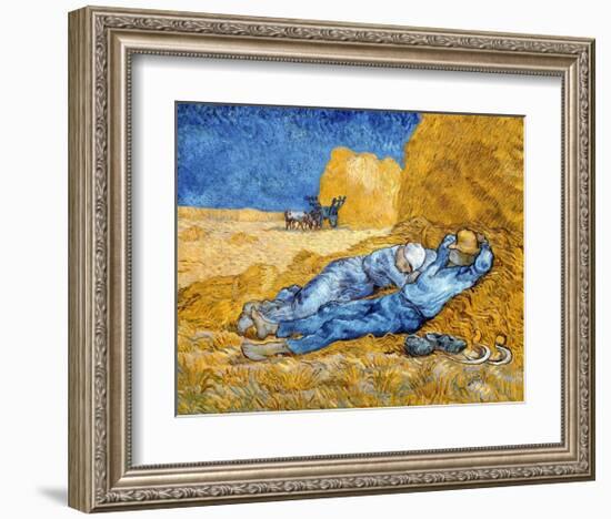 Noon - Rest from Work, 1891-Vincent Van Gogh-Framed Art Print