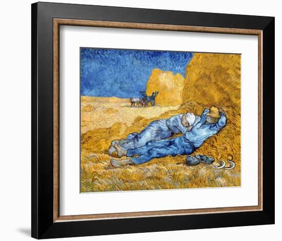 Noon - Rest from Work, 1891-Vincent Van Gogh-Framed Art Print