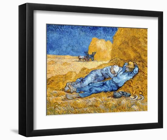 Noon - Rest from Work, 1891-Vincent Van Gogh-Framed Art Print