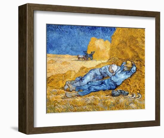 Noon - Rest from Work, 1891-Vincent Van Gogh-Framed Art Print