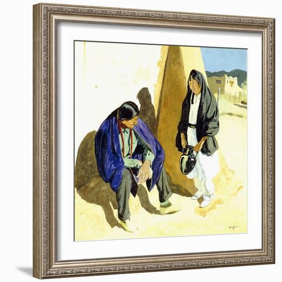 Noon Shadows-Walter Ufer-Framed Giclee Print