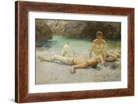 Noonday Heat, 1902-3-Henry Scott Tuke-Framed Giclee Print