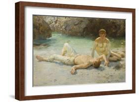 Noonday Heat, 1902-3-Henry Scott Tuke-Framed Giclee Print