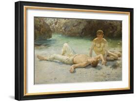 Noonday Heat, 1902-3-Henry Scott Tuke-Framed Giclee Print