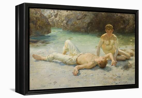 Noonday Heat, 1902-3-Henry Scott Tuke-Framed Premier Image Canvas