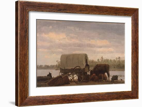 Nooning on the Platte, C.1859-Albert Bierstadt-Framed Giclee Print