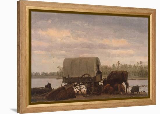 Nooning on the Platte, C.1859-Albert Bierstadt-Framed Premier Image Canvas