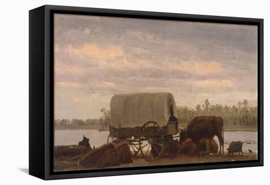 Nooning on the Platte, C.1859-Albert Bierstadt-Framed Premier Image Canvas