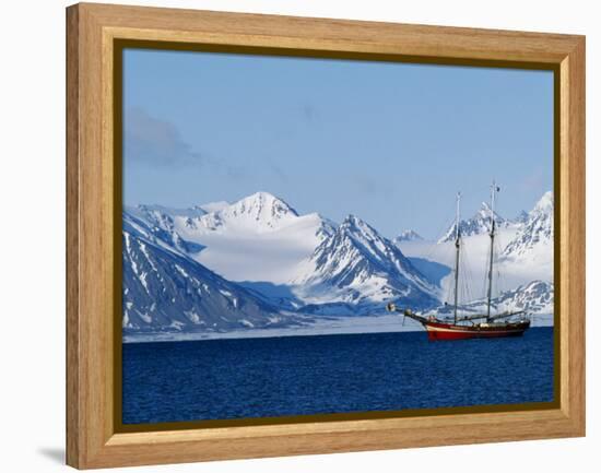 Noordelicht at Anchor Off the West Coast of Spitsbergen-William Gray-Framed Premier Image Canvas