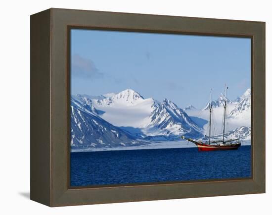 Noordelicht at Anchor Off the West Coast of Spitsbergen-William Gray-Framed Premier Image Canvas