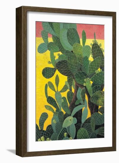 Nopal Cactus in Teotihuacan, 2001-Pedro Diego Alvarado-Framed Giclee Print