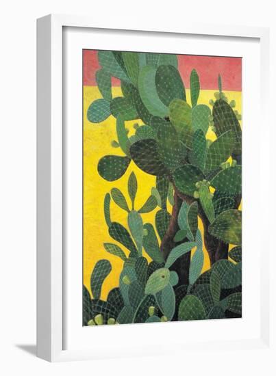 Nopal Cactus in Teotihuacan, 2001-Pedro Diego Alvarado-Framed Giclee Print