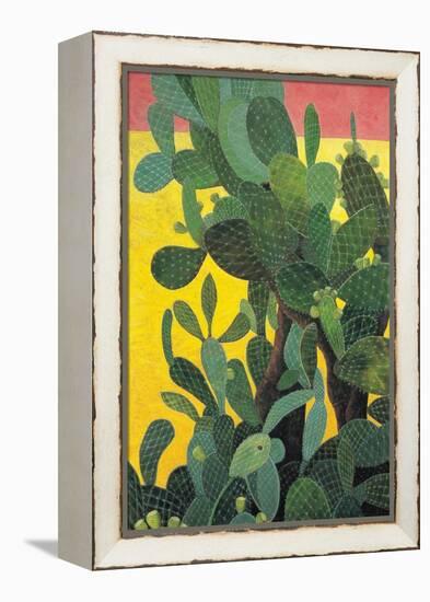 Nopal Cactus in Teotihuacan, 2001-Pedro Diego Alvarado-Framed Premier Image Canvas