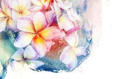 Flower Watercolor Illustration.-Noppanun-Art Print