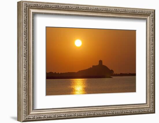 Nora Sunrise over Harbour, Near Pula, Cagliari Province, Sardinia, Italy, Mediterranean, Europe-John Miller-Framed Photographic Print