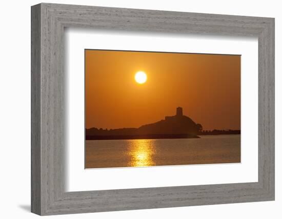 Nora Sunrise over Harbour, Near Pula, Cagliari Province, Sardinia, Italy, Mediterranean, Europe-John Miller-Framed Photographic Print