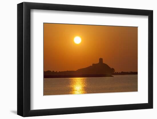 Nora Sunrise over Harbour, Near Pula, Cagliari Province, Sardinia, Italy, Mediterranean, Europe-John Miller-Framed Photographic Print