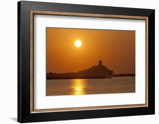 Nora Sunrise over Harbour, Near Pula, Cagliari Province, Sardinia, Italy, Mediterranean, Europe-John Miller-Framed Photographic Print