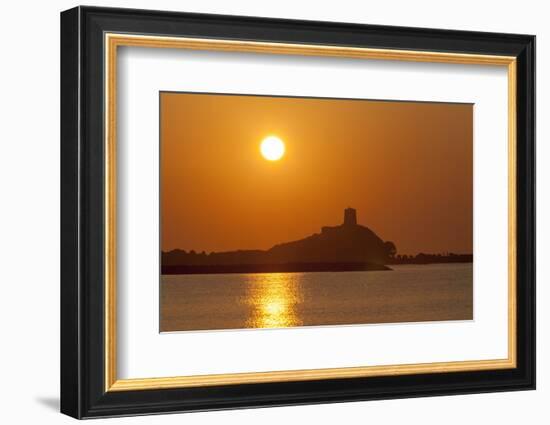 Nora Sunrise over Harbour, Near Pula, Cagliari Province, Sardinia, Italy, Mediterranean, Europe-John Miller-Framed Photographic Print
