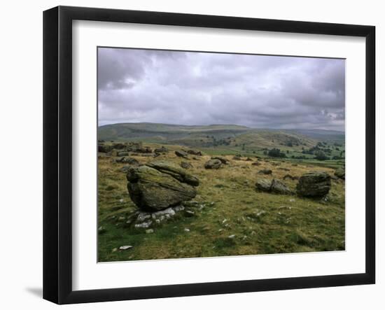 Norber Erratics Near Austwick, Yorkshire Dales National Park, Yorkshire, England, UK-Patrick Dieudonne-Framed Photographic Print