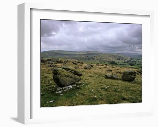 Norber Erratics Near Austwick, Yorkshire Dales National Park, Yorkshire, England, UK-Patrick Dieudonne-Framed Photographic Print