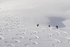 Deep Powder Snow, Skiing, Tyrol, Austria-Norbert Eisele-Hein-Framed Photographic Print