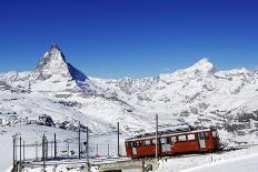 Gornergratbahn at Riffelberg, Matterhorn, Zermatt, Valais, Switzerland-Norbert Eisele-Hein-Photographic Print