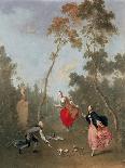 Gallant Scene in Park, 1760-Norbert Joseph Carl Grund-Mounted Giclee Print