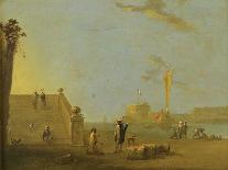 Gallant Scene in Park, 1760-Norbert Joseph Carl Grund-Framed Giclee Print