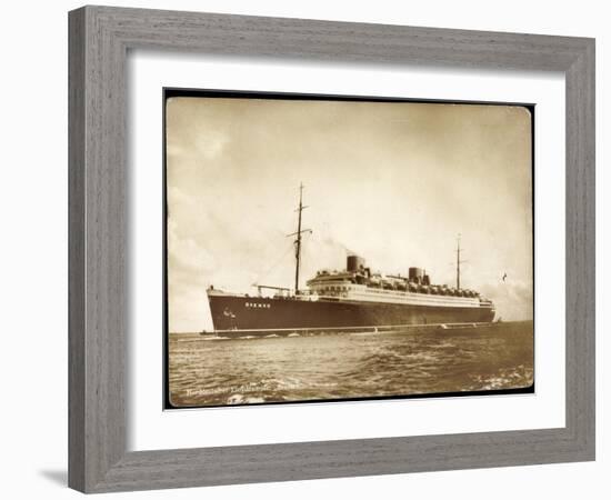 Norddeutscher Lloyd Bremen, Dampfschiff Bremen-null-Framed Giclee Print