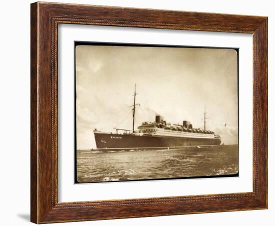 Norddeutscher Lloyd Bremen, Dampfschiff Bremen-null-Framed Giclee Print