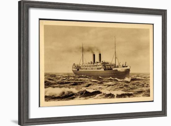 Norddeutscher Lloyd Bremen, Postdampfer Bremen-null-Framed Giclee Print