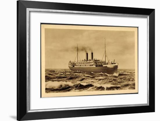 Norddeutscher Lloyd Bremen, Postdampfer Bremen-null-Framed Giclee Print