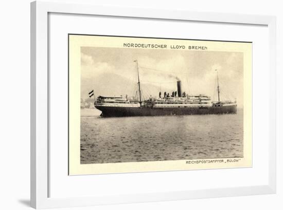 Norddeutscher Lloyd Bremen, Reichspostdampfer Bülow-null-Framed Giclee Print