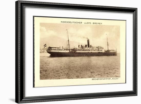 Norddeutscher Lloyd Bremen, Reichspostdampfer Bülow-null-Framed Giclee Print