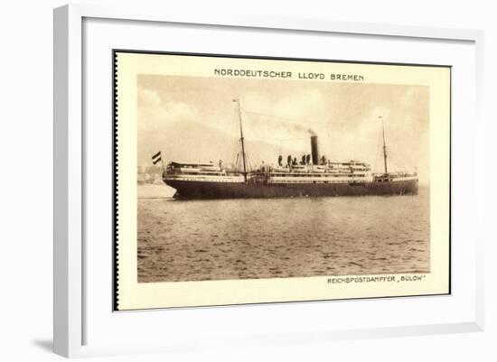 Norddeutscher Lloyd Bremen, Reichspostdampfer Bülow-null-Framed Giclee Print