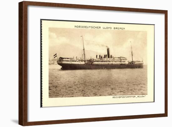 Norddeutscher Lloyd Bremen, Reichspostdampfer Bülow-null-Framed Giclee Print