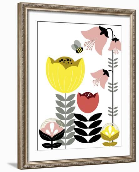 Nordic Flowers II-Laure Girardin-Vissian-Framed Giclee Print