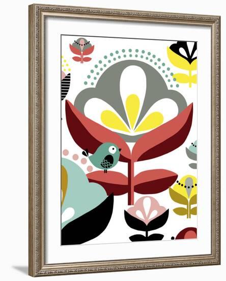 Nordic Flowers IV-Laure Girardin-Vissian-Framed Giclee Print