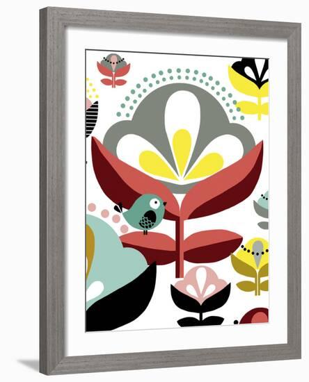 Nordic Flowers IV-Laure Girardin-Vissian-Framed Giclee Print