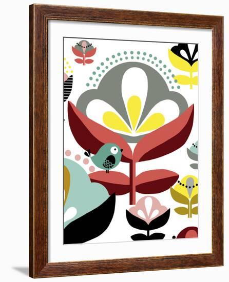 Nordic Flowers IV-Laure Girardin-Vissian-Framed Giclee Print