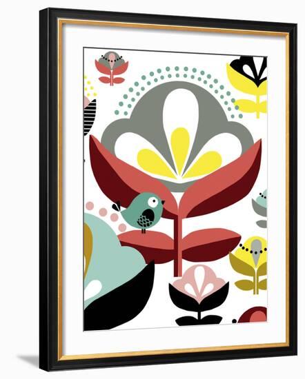 Nordic Flowers IV-Laure Girardin-Vissian-Framed Giclee Print