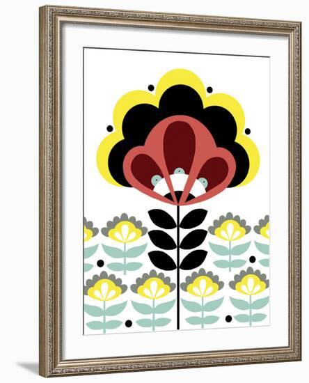 Nordic Flowers V-Laure Girardin-Vissian-Framed Giclee Print