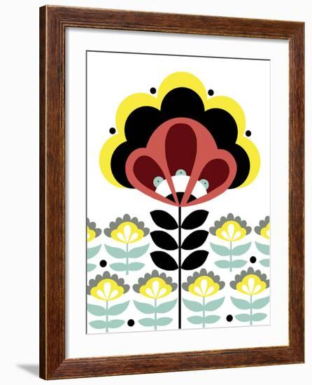 Nordic Flowers V-Laure Girardin-Vissian-Framed Giclee Print