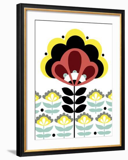 Nordic Flowers V-Laure Girardin-Vissian-Framed Giclee Print