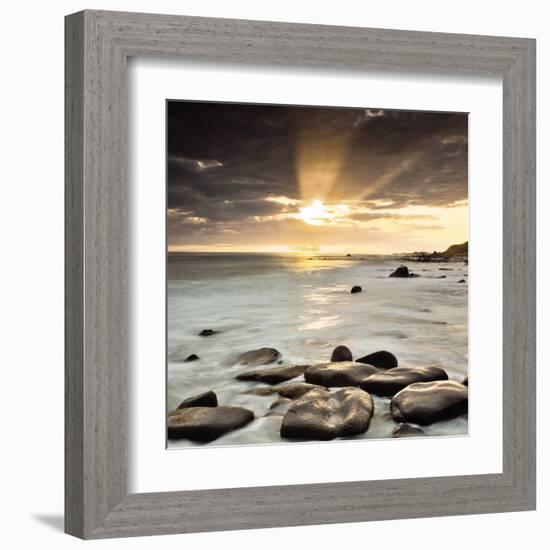 Nordic Sunset-Assaf Frank-Framed Art Print