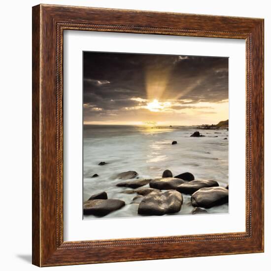 Nordic Sunset-Assaf Frank-Framed Art Print