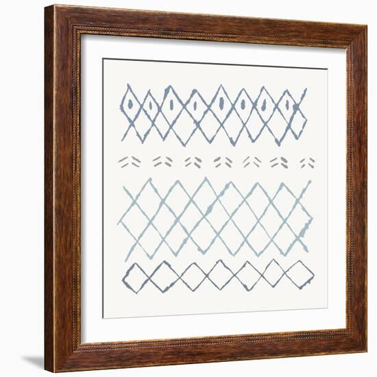 Nordic Vibes I Blue-Moira Hershey-Framed Art Print