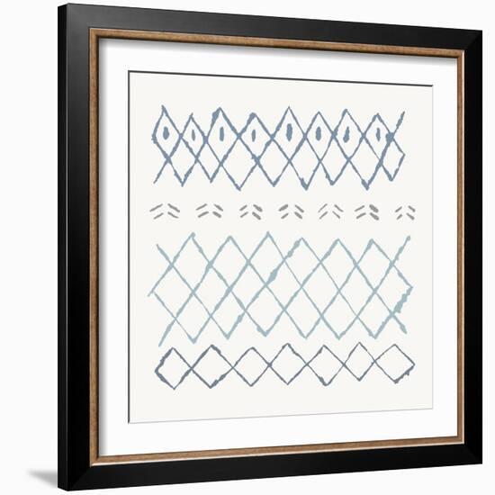 Nordic Vibes I Blue-Moira Hershey-Framed Art Print