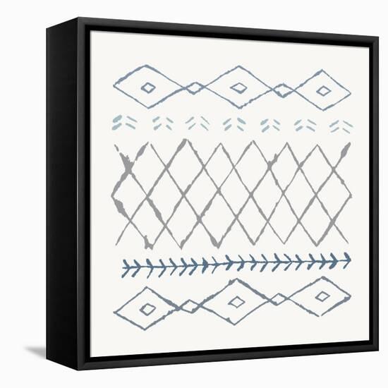 Nordic Vibes IV Blue-Moira Hershey-Framed Stretched Canvas